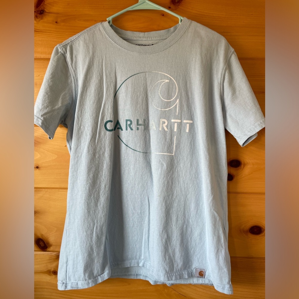 Baby Blue Relaxed Fit Carhartt Tee